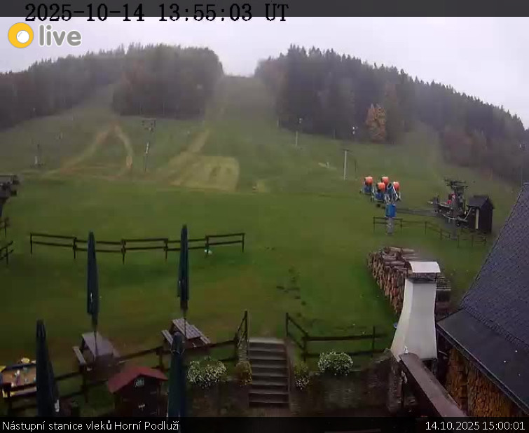 Skiareál Horní Podluží - Nástupní stanice vleků Horní Podluží - 14.10.2025 v 15:00 Skiareál Horní Podluží - Nástupní stanice vleků Horní Podluží - 14.10.2025 v 15:00