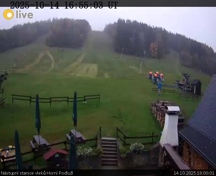 Skiareál Horní Podluží - Nástupní stanice vleků Horní Podluží - 14.10.2025 v 18:00 Skiareál Horní Podluží - Nástupní stanice vleků Horní Podluží - 14.10.2025 v 18:00
