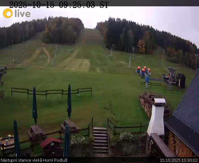 Skiareál Horní Podluží - Nástupní stanice vleků Horní Podluží - 15.10.2025 v 10:30 Skiareál Horní Podluží - Nástupní stanice vleků Horní Podluží - 15.10.2025 v 10:30