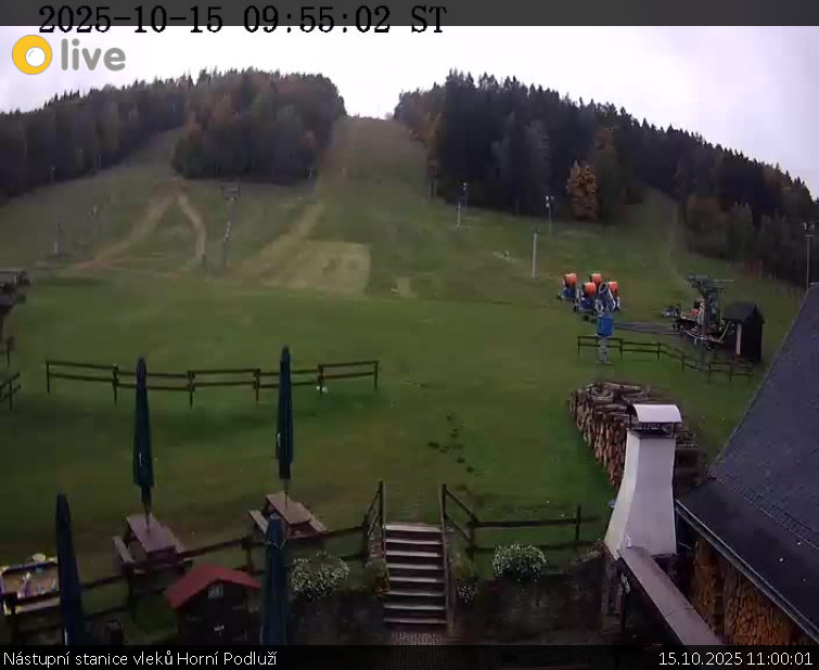 Skiareál Horní Podluží - Nástupní stanice vleků Horní Podluží - 15.10.2025 v 11:00 Skiareál Horní Podluží - Nástupní stanice vleků Horní Podluží - 15.10.2025 v 11:00