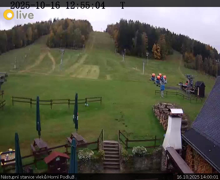 Skiareál Horní Podluží - Nástupní stanice vleků Horní Podluží - 16.10.2025 v 14:00 Skiareál Horní Podluží - Nástupní stanice vleků Horní Podluží - 16.10.2025 v 14:00