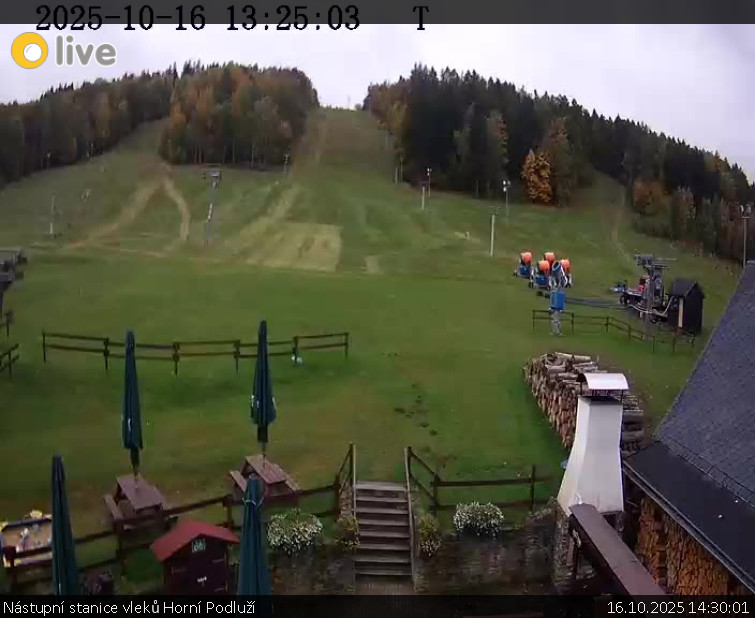 Skiareál Horní Podluží - Nástupní stanice vleků Horní Podluží - 16.10.2025 v 14:30 Skiareál Horní Podluží - Nástupní stanice vleků Horní Podluží - 16.10.2025 v 14:30