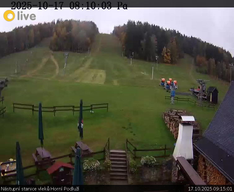 Skiareál Horní Podluží - Nástupní stanice vleků Horní Podluží - 17.10.2025 v 09:15 Skiareál Horní Podluží - Nástupní stanice vleků Horní Podluží - 17.10.2025 v 09:15
