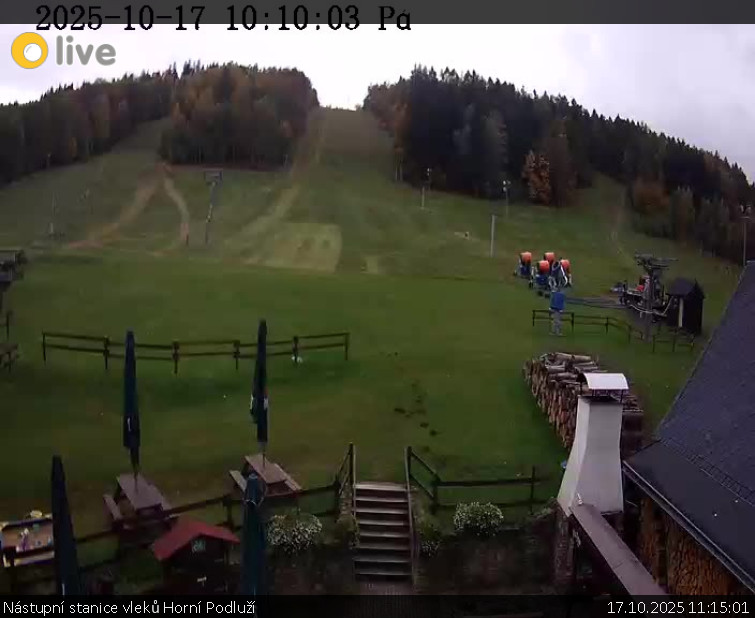 Skiareál Horní Podluží - Nástupní stanice vleků Horní Podluží - 17.10.2025 v 11:15 Skiareál Horní Podluží - Nástupní stanice vleků Horní Podluží - 17.10.2025 v 11:15