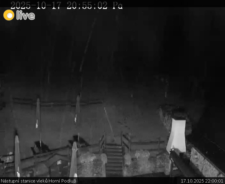 Skiareál Horní Podluží - Nástupní stanice vleků Horní Podluží - 17.10.2025 v 22:00 Skiareál Horní Podluží - Nástupní stanice vleků Horní Podluží - 17.10.2025 v 22:00