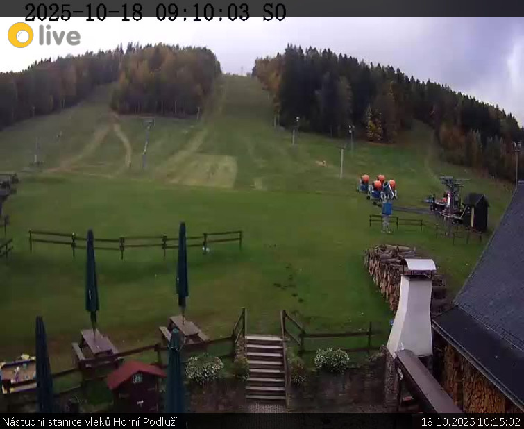 Skiareál Horní Podluží - Nástupní stanice vleků Horní Podluží - 18.10.2025 v 10:15 Skiareál Horní Podluží - Nástupní stanice vleků Horní Podluží - 18.10.2025 v 10:15