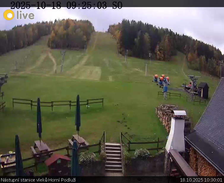 Skiareál Horní Podluží - Nástupní stanice vleků Horní Podluží - 18.10.2025 v 10:30 Skiareál Horní Podluží - Nástupní stanice vleků Horní Podluží - 18.10.2025 v 10:30