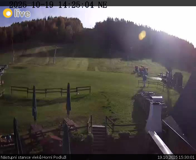 Skiareál Horní Podluží - Nástupní stanice vleků Horní Podluží - 19.10.2025 v 15:30 Skiareál Horní Podluží - Nástupní stanice vleků Horní Podluží - 19.10.2025 v 15:30