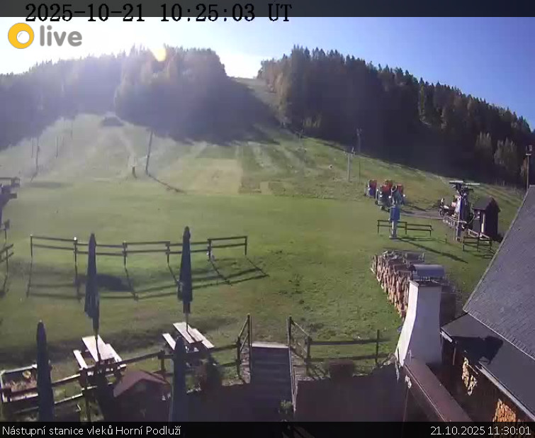 Skiareál Horní Podluží - Nástupní stanice vleků Horní Podluží - 21.10.2025 v 11:30 Skiareál Horní Podluží - Nástupní stanice vleků Horní Podluží - 21.10.2025 v 11:30