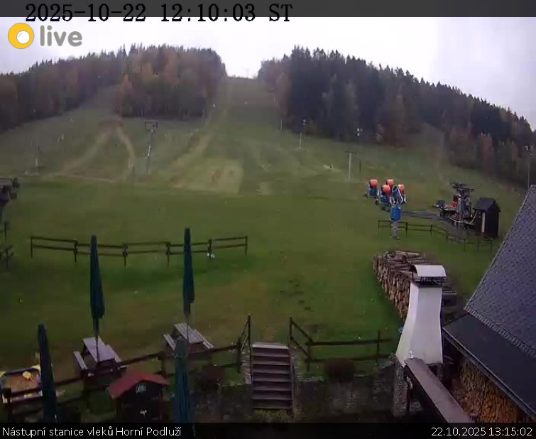 Skiareál Horní Podluží - Nástupní stanice vleků Horní Podluží - 22.10.2025 v 13:15 Skiareál Horní Podluží - Nástupní stanice vleků Horní Podluží - 22.10.2025 v 13:15