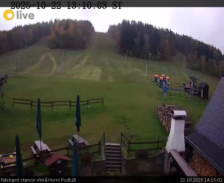 Skiareál Horní Podluží - Nástupní stanice vleků Horní Podluží - 22.10.2025 v 14:15 Skiareál Horní Podluží - Nástupní stanice vleků Horní Podluží - 22.10.2025 v 14:15