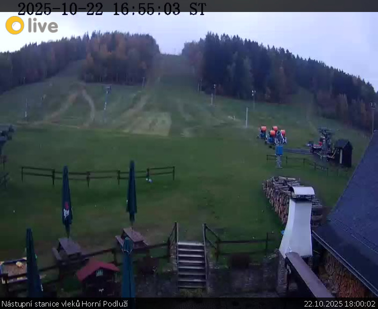 Skiareál Horní Podluží - Nástupní stanice vleků Horní Podluží - 22.10.2025 v 18:00 Skiareál Horní Podluží - Nástupní stanice vleků Horní Podluží - 22.10.2025 v 18:00