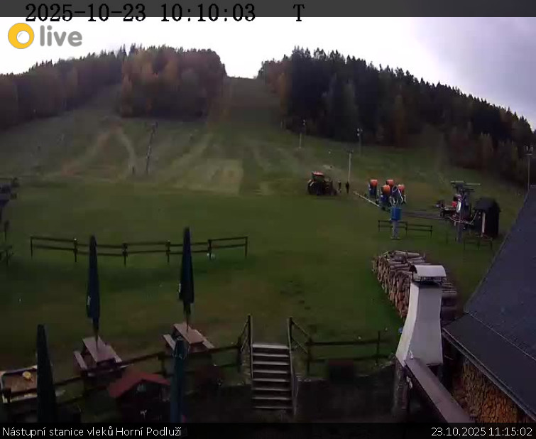 Skiareál Horní Podluží - Nástupní stanice vleků Horní Podluží - 23.10.2025 v 11:15 Skiareál Horní Podluží - Nástupní stanice vleků Horní Podluží - 23.10.2025 v 11:15