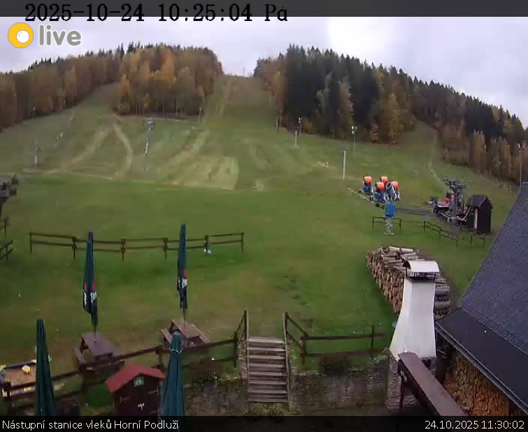 Skiareál Horní Podluží - Nástupní stanice vleků Horní Podluží - 24.10.2025 v 11:30 Skiareál Horní Podluží - Nástupní stanice vleků Horní Podluží - 24.10.2025 v 11:30