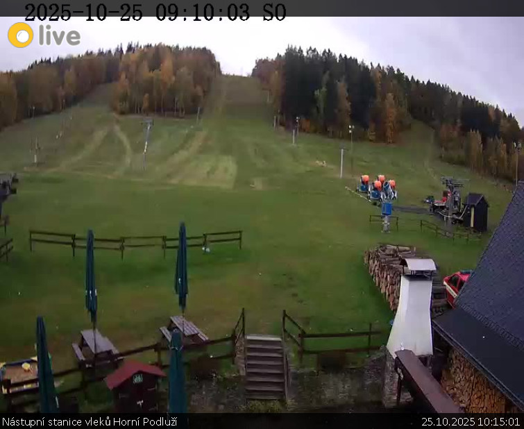 Skiareál Horní Podluží - Nástupní stanice vleků Horní Podluží - 25.10.2025 v 10:15 Skiareál Horní Podluží - Nástupní stanice vleků Horní Podluží - 25.10.2025 v 10:15