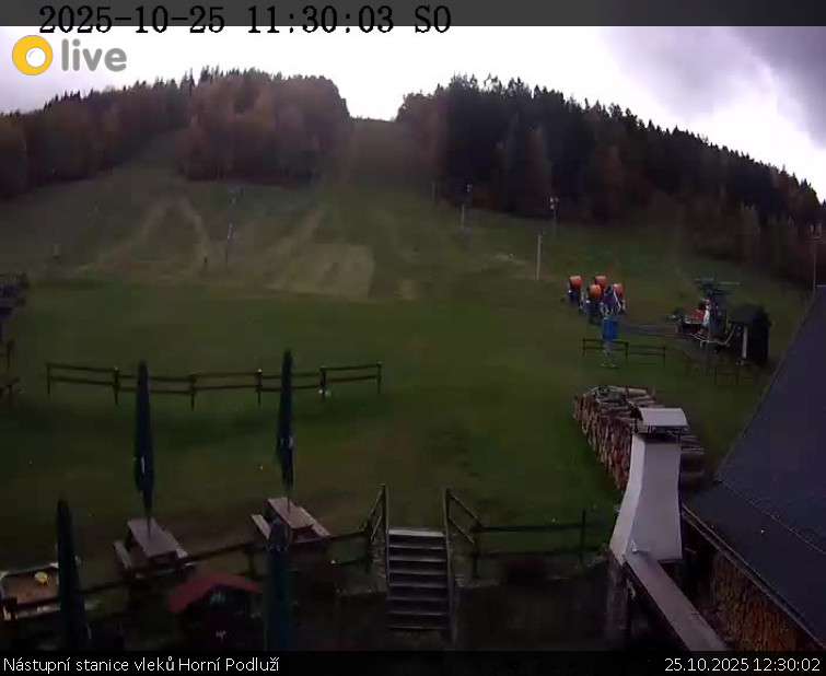 Skiareál Horní Podluží - Nástupní stanice vleků Horní Podluží - 25.10.2025 v 12:30 Skiareál Horní Podluží - Nástupní stanice vleků Horní Podluží - 25.10.2025 v 12:30