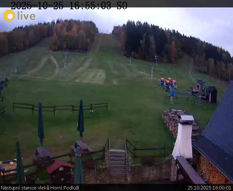 Skiareál Horní Podluží - Nástupní stanice vleků Horní Podluží - 25.10.2025 v 18:00 Skiareál Horní Podluží - Nástupní stanice vleků Horní Podluží - 25.10.2025 v 18:00