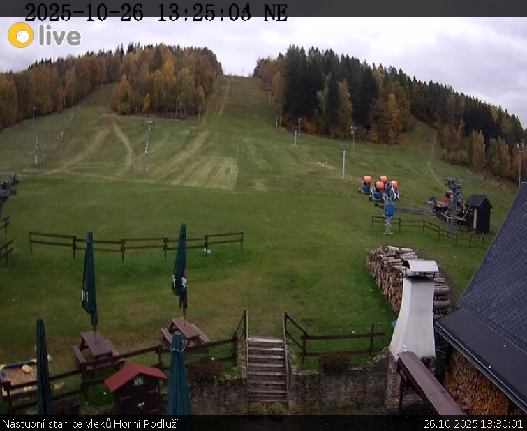 Skiareál Horní Podluží - Nástupní stanice vleků Horní Podluží - 26.10.2025 v 13:30 Skiareál Horní Podluží - Nástupní stanice vleků Horní Podluží - 26.10.2025 v 13:30