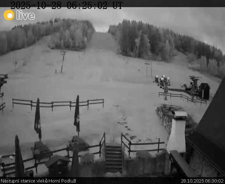 Skiareál Horní Podluží - Nástupní stanice vleků Horní Podluží - 28.10.2025 v 06:30 Skiareál Horní Podluží - Nástupní stanice vleků Horní Podluží - 28.10.2025 v 06:30