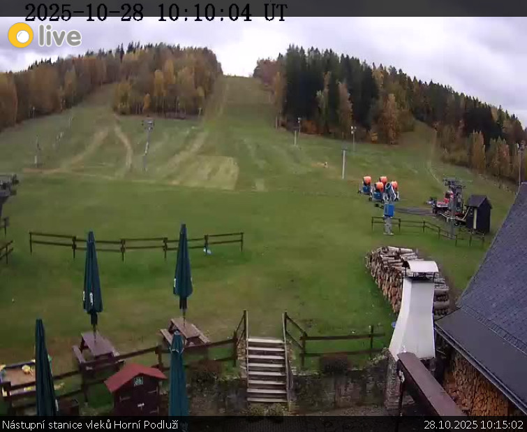 Skiareál Horní Podluží - Nástupní stanice vleků Horní Podluží - 28.10.2025 v 10:15 Skiareál Horní Podluží - Nástupní stanice vleků Horní Podluží - 28.10.2025 v 10:15