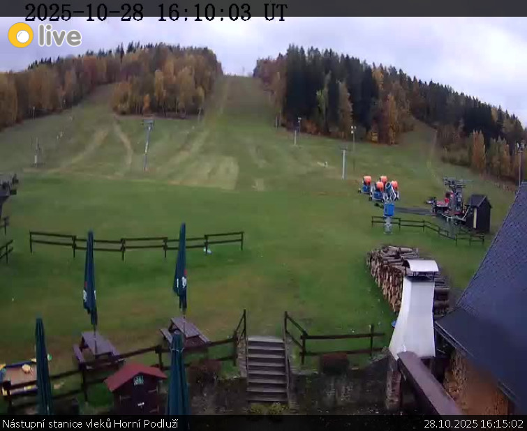 Skiareál Horní Podluží - Nástupní stanice vleků Horní Podluží - 28.10.2025 v 16:15 Skiareál Horní Podluží - Nástupní stanice vleků Horní Podluží - 28.10.2025 v 16:15
