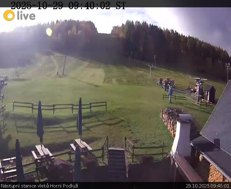 Skiareál Horní Podluží - Nástupní stanice vleků Horní Podluží - 29.10.2025 v 09:45 Skiareál Horní Podluží - Nástupní stanice vleků Horní Podluží - 29.10.2025 v 09:45