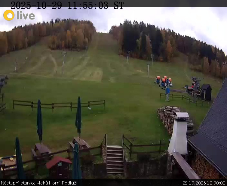 Skiareál Horní Podluží - Nástupní stanice vleků Horní Podluží - 29.10.2025 v 12:00 Skiareál Horní Podluží - Nástupní stanice vleků Horní Podluží - 29.10.2025 v 12:00