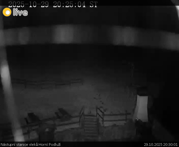 Skiareál Horní Podluží - Nástupní stanice vleků Horní Podluží - 29.10.2025 v 20:30 Skiareál Horní Podluží - Nástupní stanice vleků Horní Podluží - 29.10.2025 v 20:30
