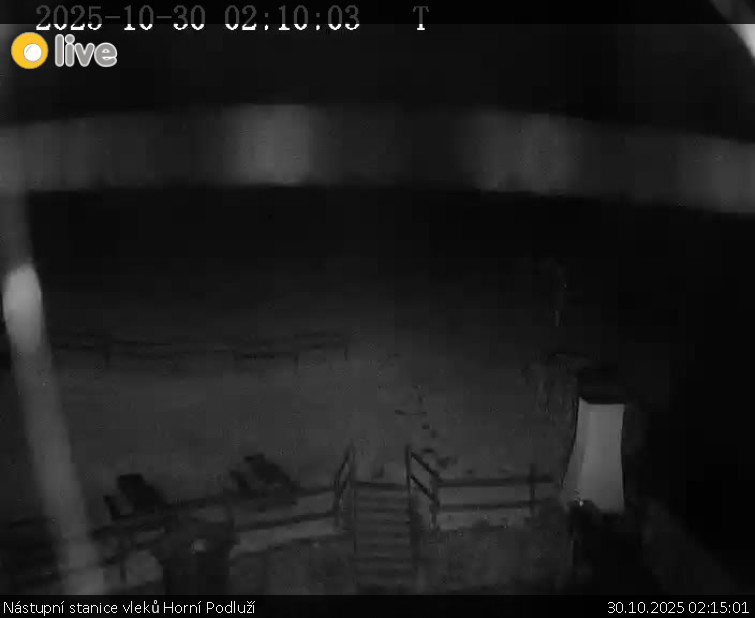 Skiareál Horní Podluží - Nástupní stanice vleků Horní Podluží - 30.10.2025 v 02:15 Skiareál Horní Podluží - Nástupní stanice vleků Horní Podluží - 30.10.2025 v 02:15