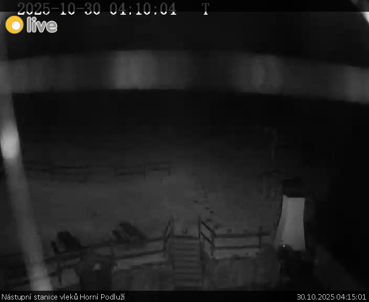 Skiareál Horní Podluží - Nástupní stanice vleků Horní Podluží - 30.10.2025 v 04:15 Skiareál Horní Podluží - Nástupní stanice vleků Horní Podluží - 30.10.2025 v 04:15