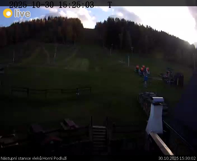 Skiareál Horní Podluží - Nástupní stanice vleků Horní Podluží - 30.10.2025 v 15:30 Skiareál Horní Podluží - Nástupní stanice vleků Horní Podluží - 30.10.2025 v 15:30