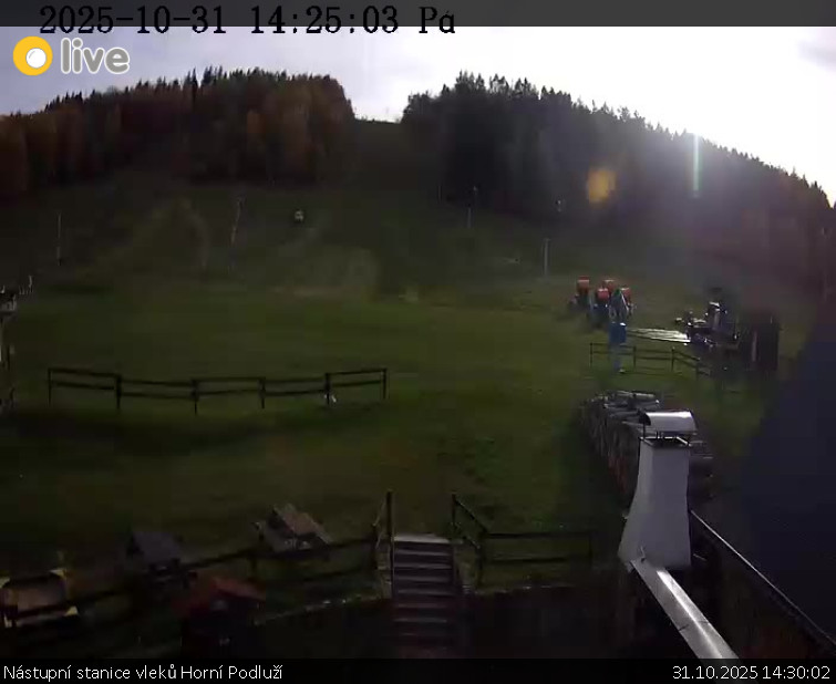 Skiareál Horní Podluží - Nástupní stanice vleků Horní Podluží - 31.10.2025 v 14:30 Skiareál Horní Podluží - Nástupní stanice vleků Horní Podluží - 31.10.2025 v 14:30