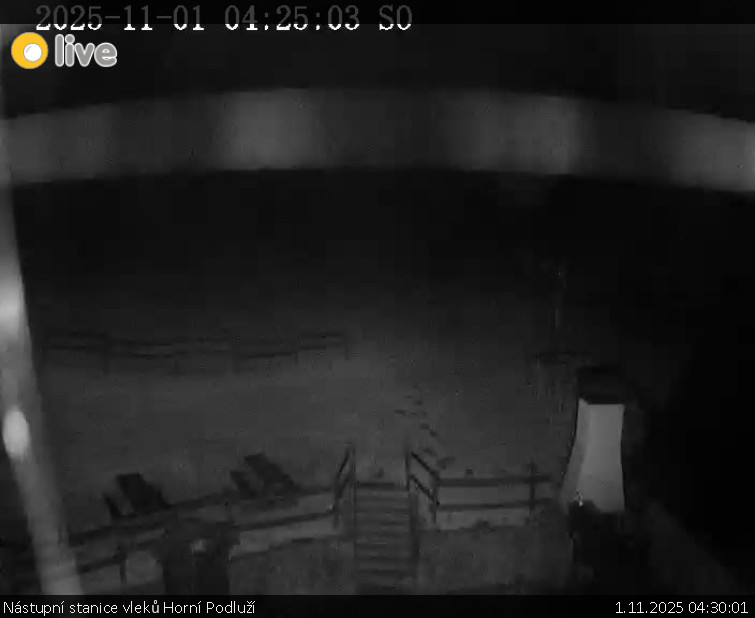 Skiareál Horní Podluží - Nástupní stanice vleků Horní Podluží - 1.11.2025 v 04:30 Skiareál Horní Podluží - Nástupní stanice vleků Horní Podluží - 1.11.2025 v 04:30