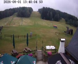Boarding station of the Horní Podluží ski lifts