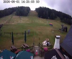 Boarding station of the Horní Podluží ski lifts