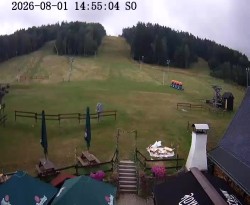 Boarding station of the Horní Podluží ski lifts