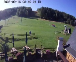 Boarding station of the Horní Podluží ski lifts