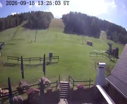 Boarding station of the Horní Podluží ski lifts