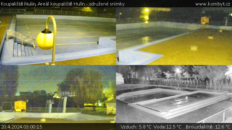 Koupaliště Hulín - Areál koupaliště Hulín - sdružené snímky - 20.4.2024 v 03:00