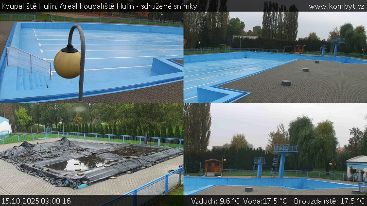 Koupaliště Hulín - Areál koupaliště Hulín - sdružené snímky - 15.10.2025 v 09:00 Koupaliště Hulín - Areál koupaliště Hulín - sdružené snímky - 15.10.2025 v 09:00