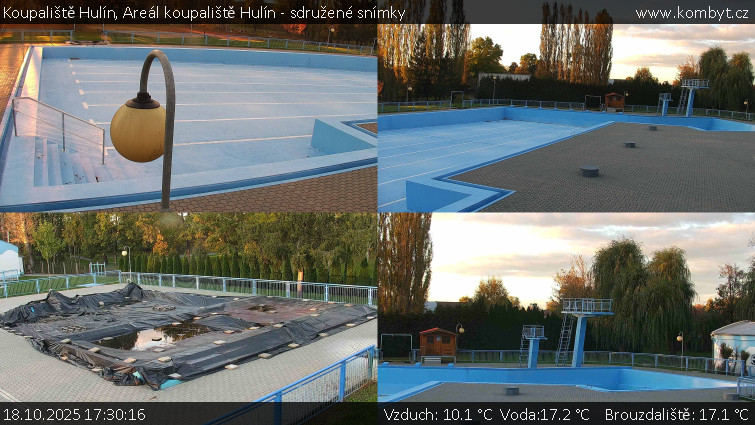 Koupaliště Hulín - Areál koupaliště Hulín - sdružené snímky - 18.10.2025 v 17:30 Koupaliště Hulín - Areál koupaliště Hulín - sdružené snímky - 18.10.2025 v 17:30