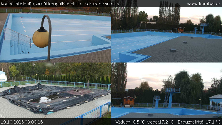 Koupaliště Hulín - Areál koupaliště Hulín - sdružené snímky - 19.10.2025 v 08:00 Koupaliště Hulín - Areál koupaliště Hulín - sdružené snímky - 19.10.2025 v 08:00