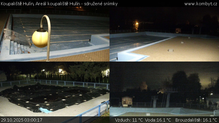 Koupaliště Hulín - Areál koupaliště Hulín - sdružené snímky - 29.10.2025 v 03:00 Koupaliště Hulín - Areál koupaliště Hulín - sdružené snímky - 29.10.2025 v 03:00