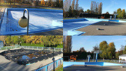 Areál koupaliště Hulín - sdružené snímky