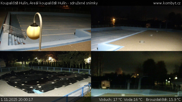 Koupaliště Hulín - Areál koupaliště Hulín - sdružené snímky - 1.11.2025 v 20:00 Koupaliště Hulín - Areál koupaliště Hulín - sdružené snímky - 1.11.2025 v 20:00
