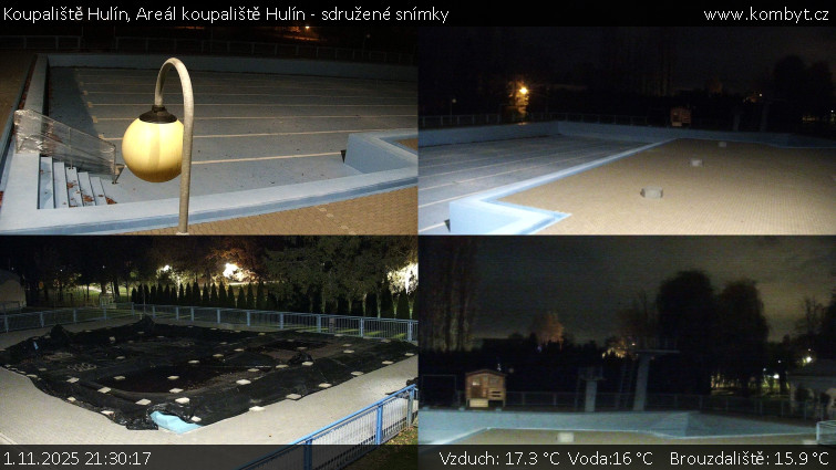 Koupaliště Hulín - Areál koupaliště Hulín - sdružené snímky - 1.11.2025 v 21:30 Koupaliště Hulín - Areál koupaliště Hulín - sdružené snímky - 1.11.2025 v 21:30