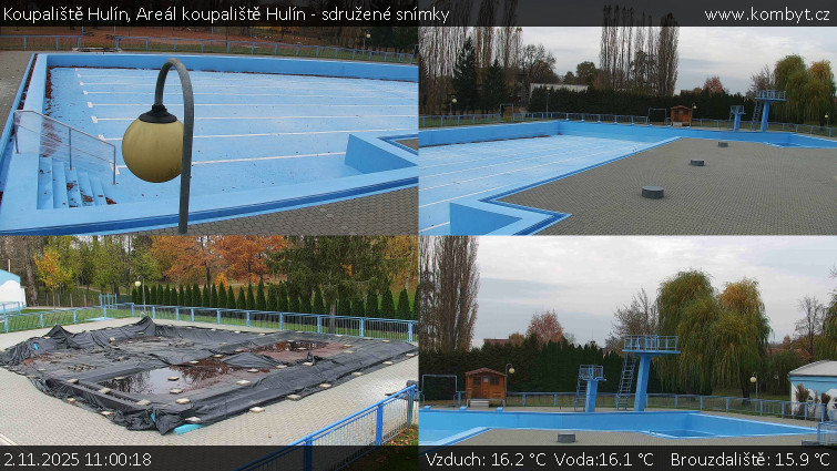 Koupaliště Hulín - Areál koupaliště Hulín - sdružené snímky - 2.11.2025 v 11:00 Koupaliště Hulín - Areál koupaliště Hulín - sdružené snímky - 2.11.2025 v 11:00