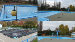 Areál koupaliště Hulín - sdružené snímky