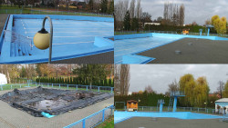 Areál koupaliště Hulín - sdružené snímky