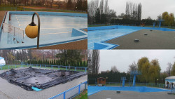 Areál koupaliště Hulín - sdružené snímky